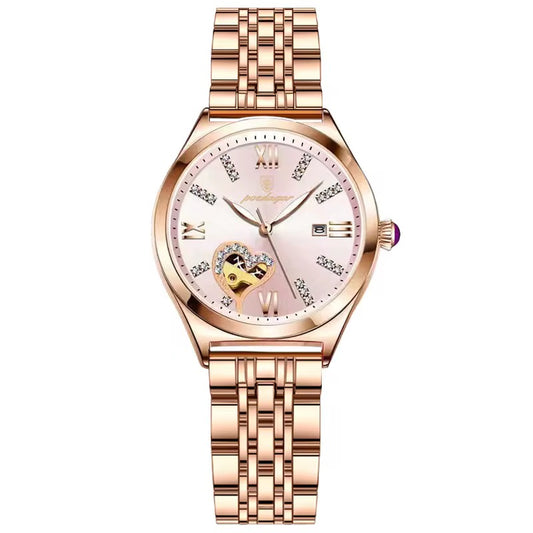 Poedagar 320 Rose Gold Pink Dial
