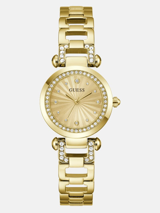 Guess Gold-Tone Analog 