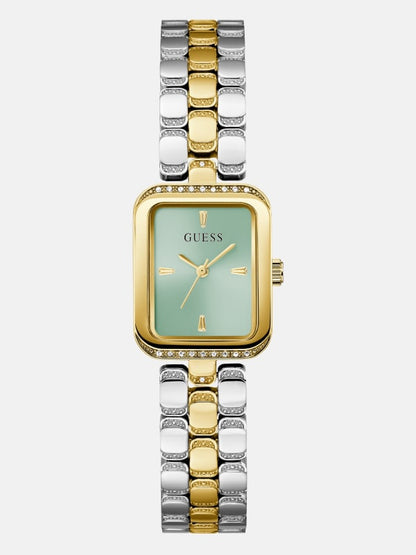Guess Silver and Gold-Tone Analog