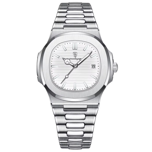 Poedagar Silver White Dial