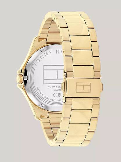 Tommy Hilfiger 43MM Gold-Tone Sport