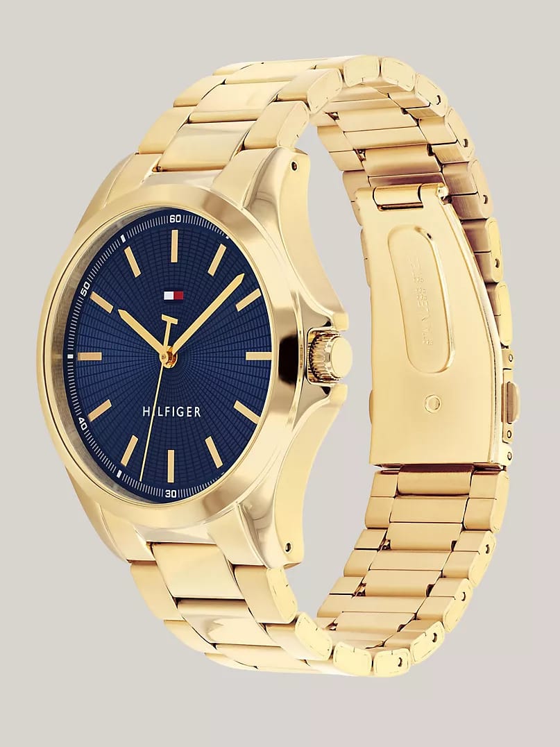 Tommy Hilfiger 43MM Gold-Tone Sport