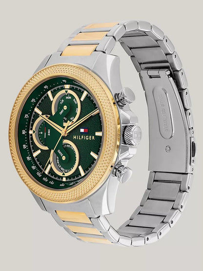 Tommy Hilfiger 46MM Stainless Steel Two tone Watch